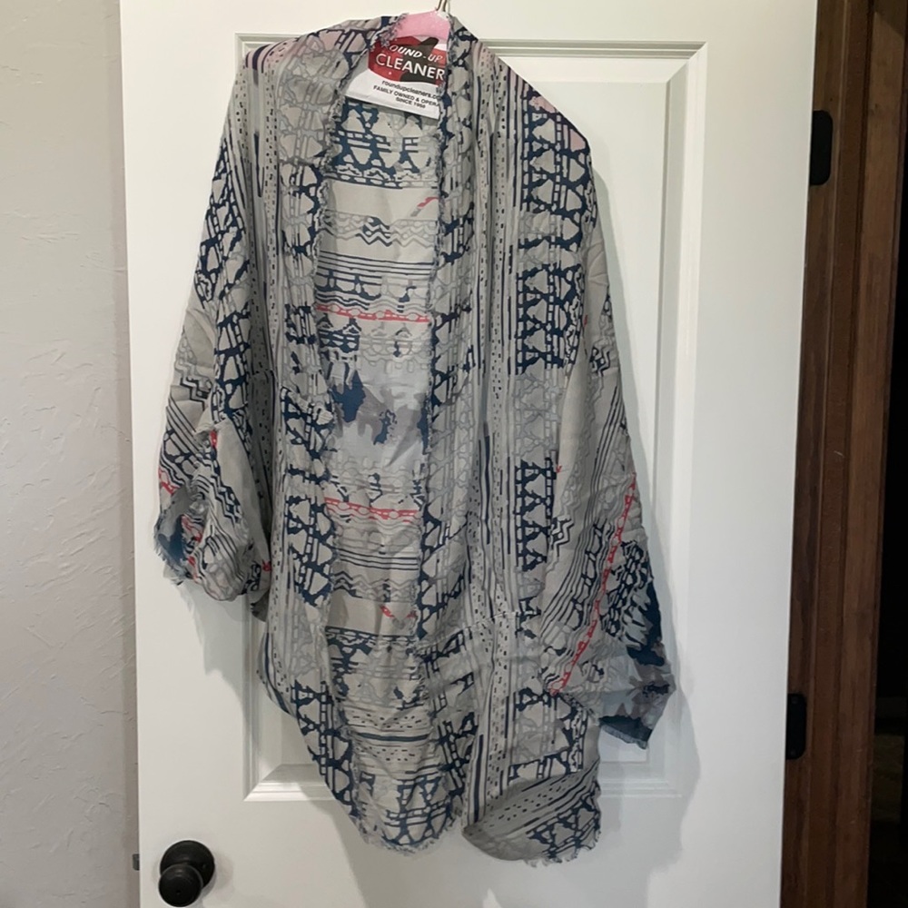 Printed cardigan